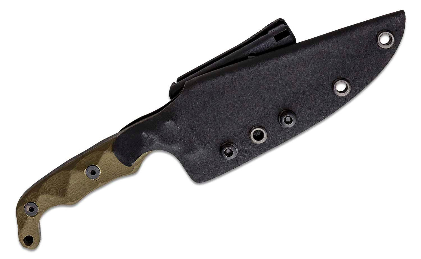 Stroup Knives - Model TU2 Fixed Blade (Handle:  G10 OD GREEN)