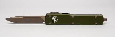 Microtech 147-13 APOD UTX-70 D/E - OD Green Handle - Bronze Blade