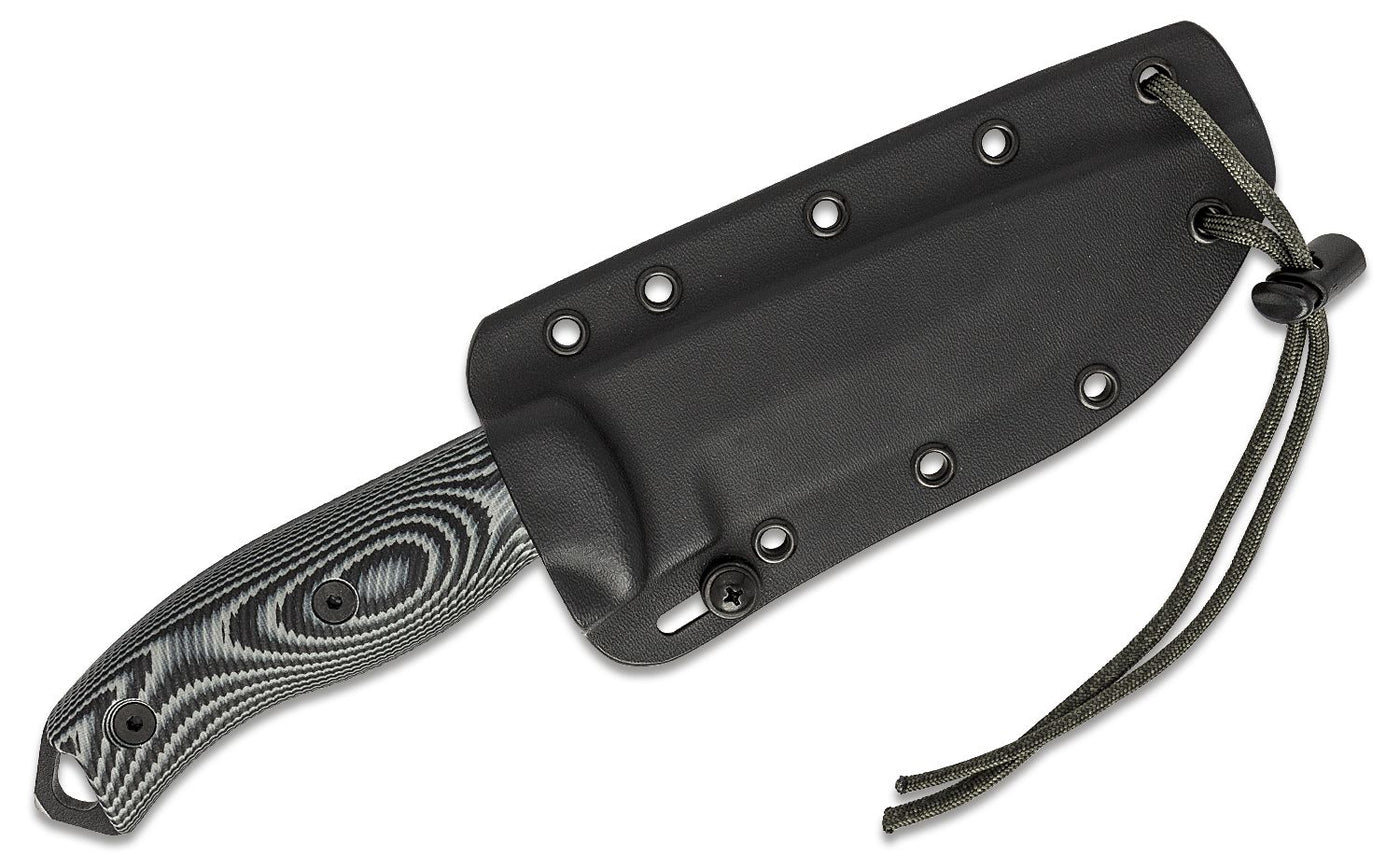 ESEE Knives ESEE-5PB-002 Fixed Blade Knife Gray/Black 3D G-10 (5.25" Black)