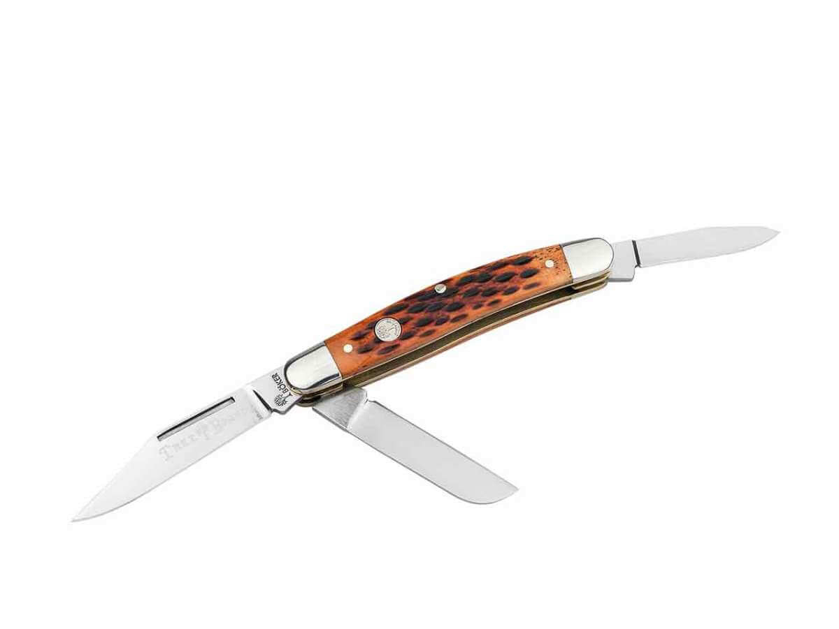 Boker Tradtional Series 2.0 Medium Stockman Jigged Brown Bone