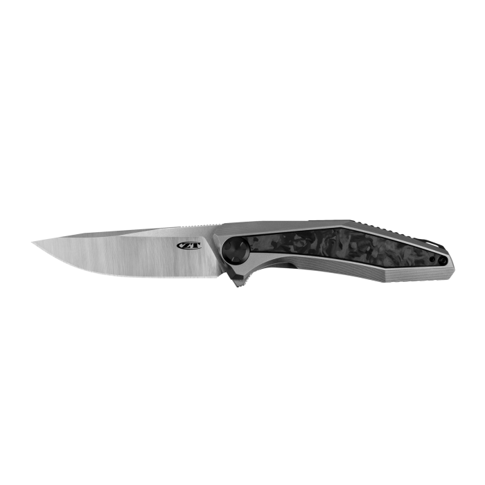 Zero Tolerance Sinkevich 0470 Flipper Knife Marbled Carbon Fiber (3.4" Satin) ZT