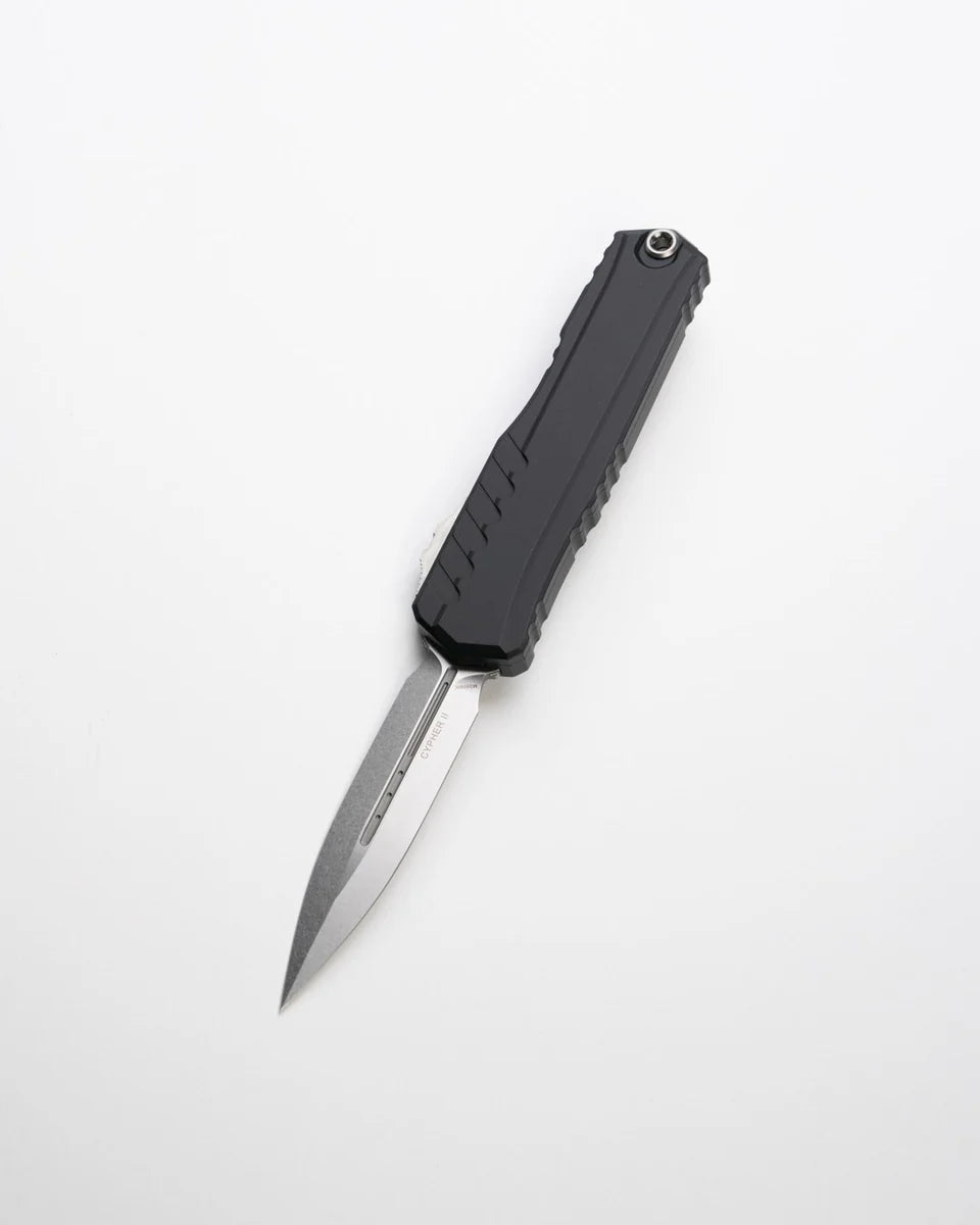 Microtech CYPHER® II D/E STONEWASH STANDARD (1242-10)