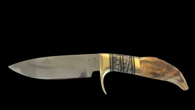 BAM Custom Knife 298 - Cave Bear Tooth Handle - timberknives.com