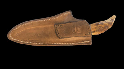 BAM Custom Knife 298 - Cave Bear Tooth Handle - timberknives.com