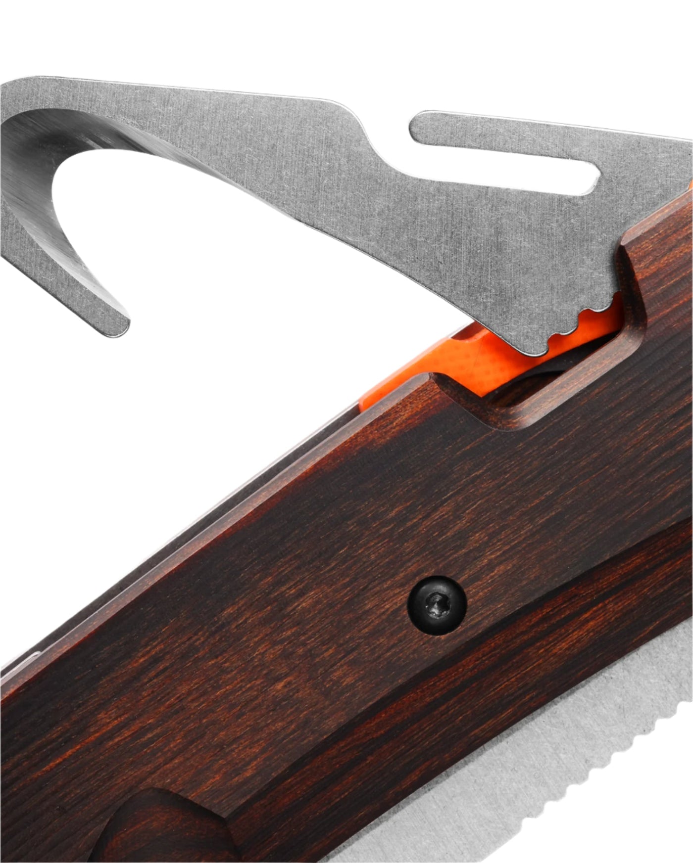 Benchmade 15062 Grizzly Creek Folding Knife - CPM - S30V Drop - Point Blade with Gut Hook, Premium Hunting EDC Pocket Knife with Stabilized Wood Handle - timberknives.com