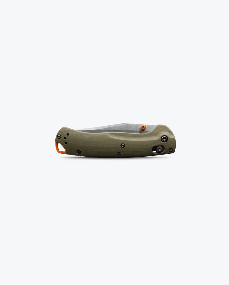 Benchmade 15536 Taggedout Folding Knife - CPM - S45VN Clip - Point Blade, AXIS Lock, Premium Lightweight EDC Hunting Knife with OD Green G10 Handle - timberknives.com