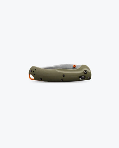 Benchmade 15536 Taggedout Folding Knife - CPM - S45VN Clip - Point Blade, AXIS Lock, Premium Lightweight EDC Hunting Knife with OD Green G10 Handle - timberknives.com