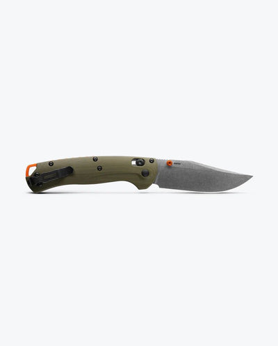 Benchmade 15536 Taggedout Folding Knife - CPM - S45VN Clip - Point Blade, AXIS Lock, Premium Lightweight EDC Hunting Knife with OD Green G10 Handle - timberknives.com