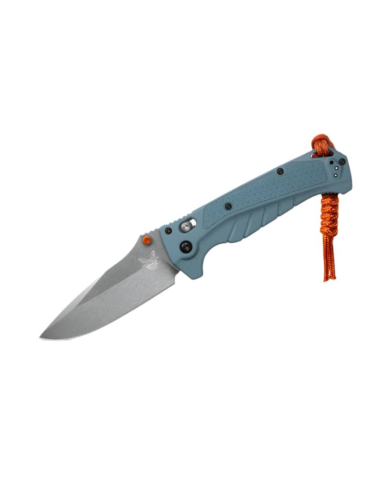 Benchmade 18060 Adira Folding Knife - CPM - MagnaCut Drop - Point Blade, AXIS Lock, Premium EDC Pocket Knife with Depth Blue Grivory Handle - timberknives.com