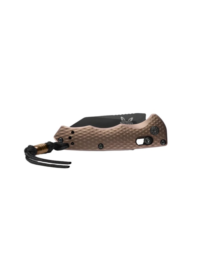 Benchmade 2900BK - 1 Auto Immunity Folding Knife - CPM - M4 Black Blade, Automatic Opening, Premium EDC Pocket Knife with FDE Aluminum Handle - timberknives.com