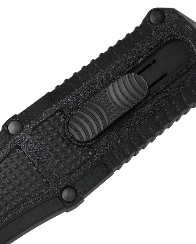 Benchmade 3370SGY Claymore OTF Knife - CPM - D2 Dagger Blade, Automatic Opening, Premium Tactical EDC Knife with Black Grivory Handle - timberknives.com