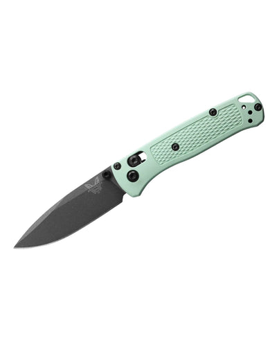 Benchmade 533GY - 06 Mini Bugout Folding Knife - CPM - S30V Drop - Point Blade, AXIS Lock, Premium Ultralight EDC Pocket Knife with Sea Foam Grivory Handle - timberknives.com