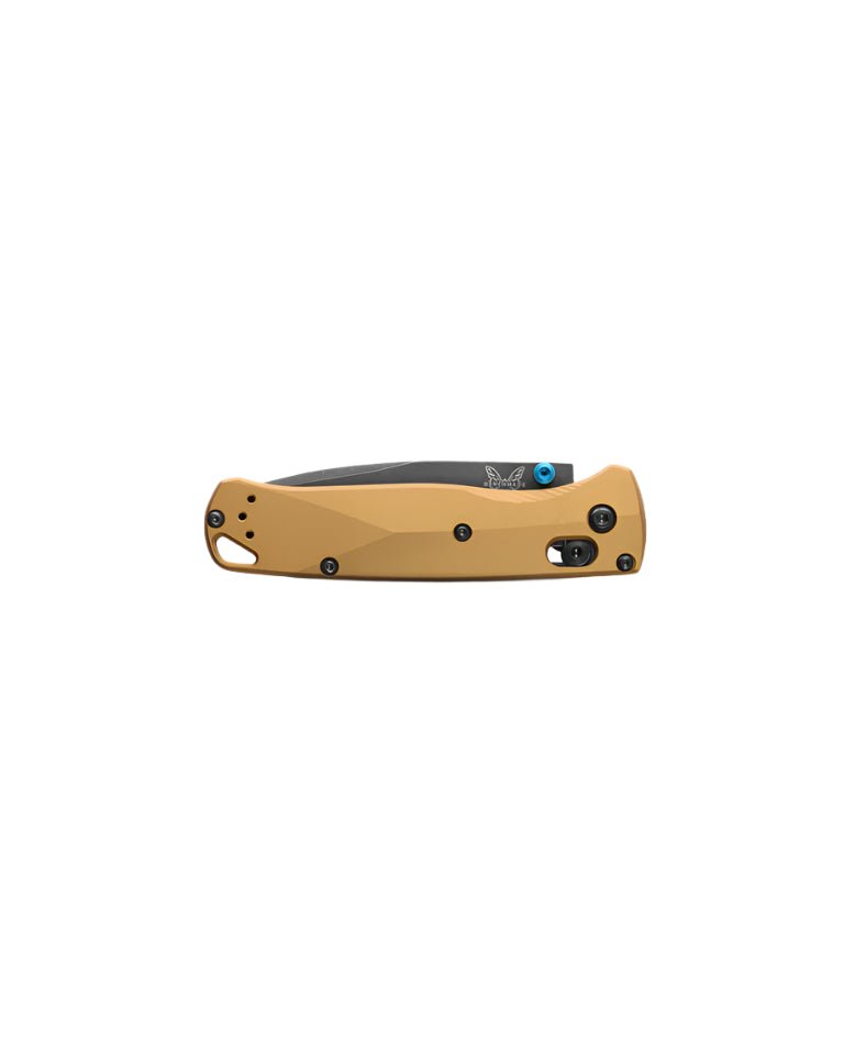 Benchmade 535BK - 07 Bugout Folding Knife - M390 Drop - Point Blade, AXIS Lock, Premium Ultralight EDC Pocket Knife with Burnt Brass Aluminum Handle - timberknives.com