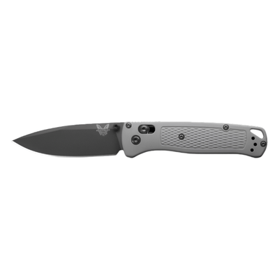 Benchmade 535BK - 08 Bugout Folding Knife - CPM - S30V Drop - Point Blade, AXIS Lock, Premium Ultralight EDC Pocket Knife with Storm Gray Grivory Handle - timberknives.com