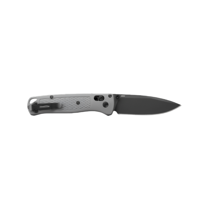 Benchmade 535BK - 08 Bugout Folding Knife - CPM - S30V Drop - Point Blade, AXIS Lock, Premium Ultralight EDC Pocket Knife with Storm Gray Grivory Handle - timberknives.com