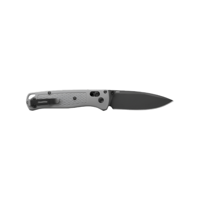 Benchmade 535BK - 08 Bugout Folding Knife - CPM - S30V Drop - Point Blade, AXIS Lock, Premium Ultralight EDC Pocket Knife with Storm Gray Grivory Handle - timberknives.com