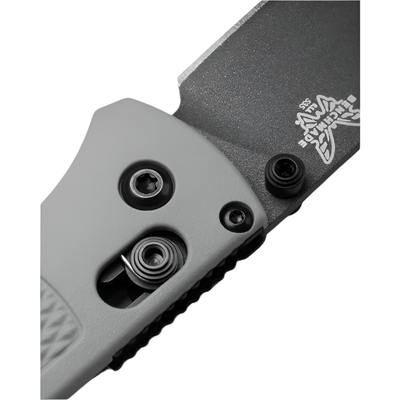 Benchmade 535BK - 08 Bugout Folding Knife - CPM - S30V Drop - Point Blade, AXIS Lock, Premium Ultralight EDC Pocket Knife with Storm Gray Grivory Handle - timberknives.com