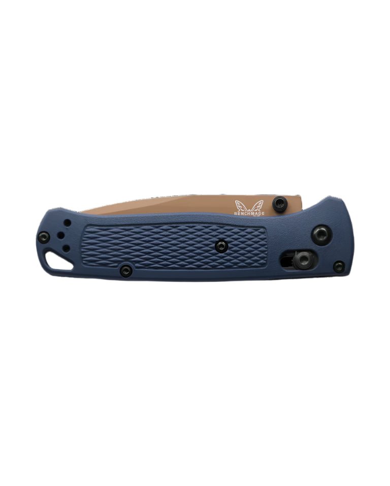 Benchmade 535FE - 05 Bugout Folding Knife - CPM - S30V Drop - Point Blade, AXIS Lock, Premium Ultralight EDC Pocket Knife with Crater Blue Grivory Handle - timberknives.com