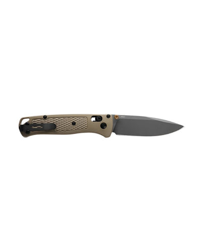 Benchmade 535GRY - 1 Bugout Folding Knife - CPM - S30V Drop - Point Blade, AXIS Lock, Premium Ultralight EDC Pocket Knife with Ranger Green Grivory Handle - timberknives.com