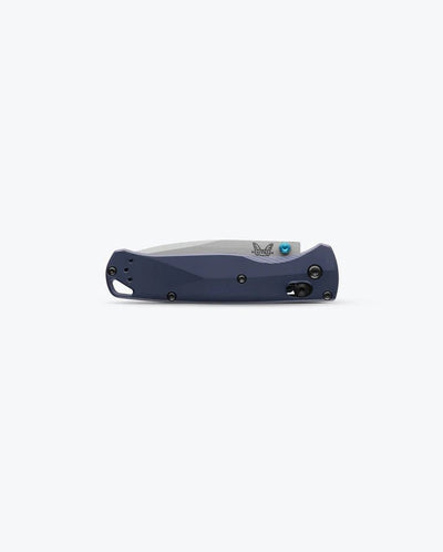 Benchmade 535SL - 13 Bugout Folding Knife - CPM - S90V Drop - Point Blade, AXIS Lock, Premium Ultralight EDC Pocket Knife with Crater Blue Anodized Aluminum Handle - timberknives.com