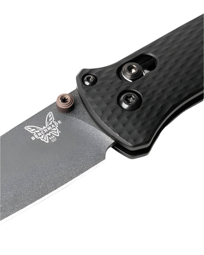 Benchmade 537GY - 03 Bailout Folding Knife - CPM - M4 Drop - Point Blade, AXIS Lock, Premium Ultralight Tactical EDC Pocket Knife with Woodland Green Grivory Handle - timberknives.com