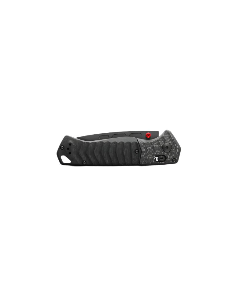 Benchmade 593BK - 01 PSK Folding Knife - CPM - MagnaCut Drop - Point Blade, AXIS Assist, Premium Survival EDC Pocket Knife with Carbon Fiber and Black G10 Handle - timberknives.com