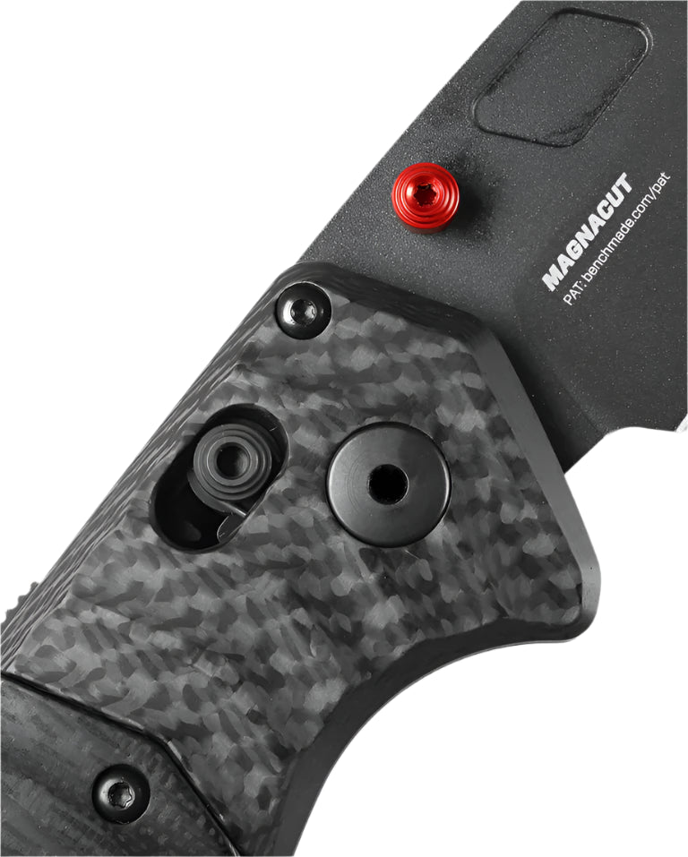 Benchmade 593BK - 01 PSK Folding Knife - CPM - MagnaCut Drop - Point Blade, AXIS Assist, Premium Survival EDC Pocket Knife with Carbon Fiber and Black G10 Handle - timberknives.com