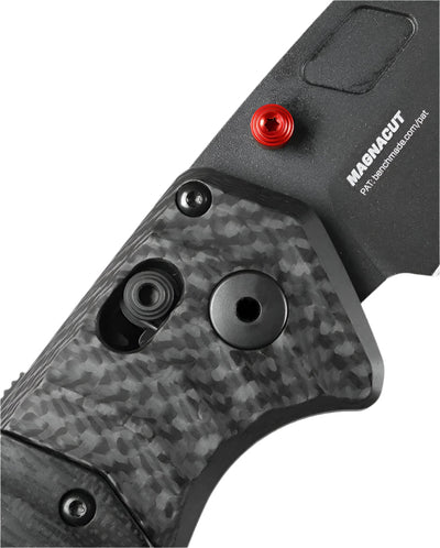 Benchmade 593BK - 01 PSK Folding Knife - CPM - MagnaCut Drop - Point Blade, AXIS Assist, Premium Survival EDC Pocket Knife with Carbon Fiber and Black G10 Handle - timberknives.com
