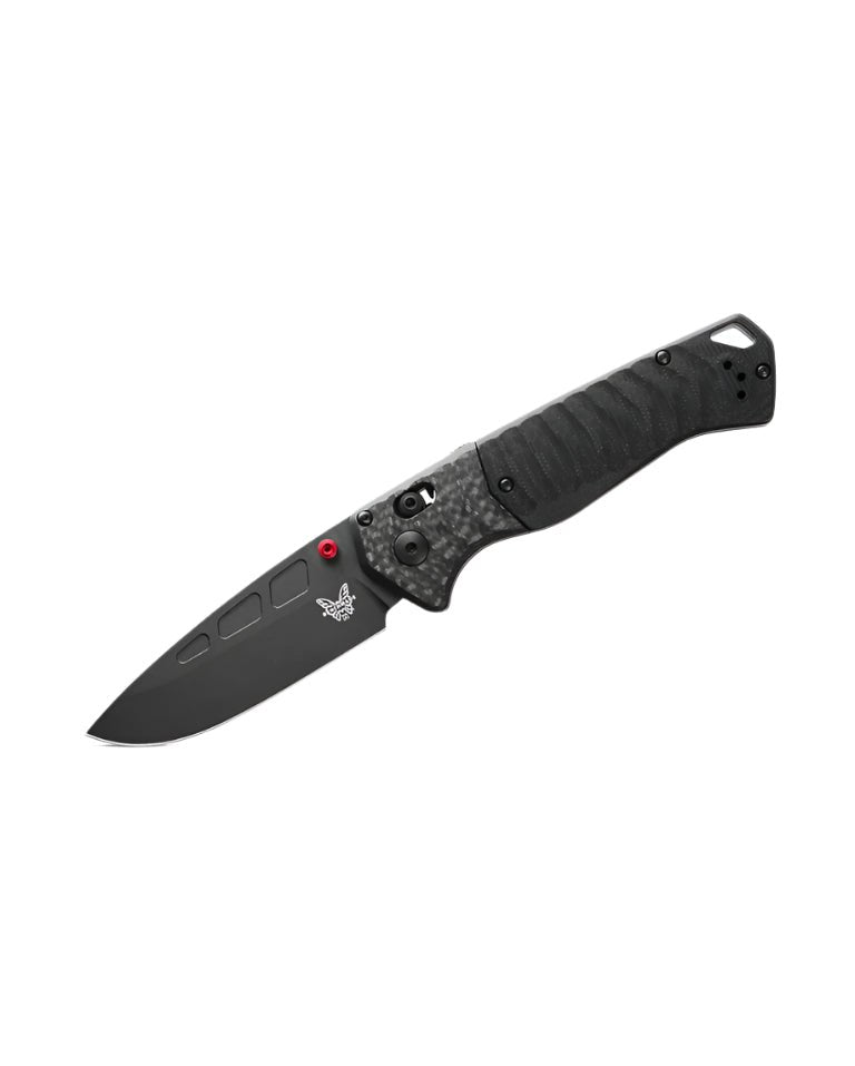 Benchmade 593BK - 01 PSK Folding Knife - CPM - MagnaCut Drop - Point Blade, AXIS Assist, Premium Survival EDC Pocket Knife with Carbon Fiber and Black G10 Handle - timberknives.com