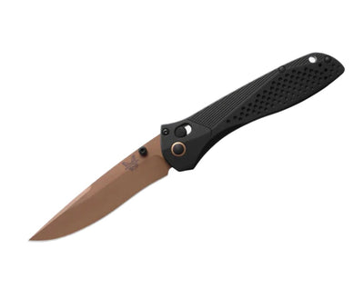 Benchmade 710FE - 2401 Limited Edition Seven | Ten Folding Knife - CPM - MagnaCut Recurve Drop - Point Blade, AXIS Lock, Premium EDC Pocket Knife with Dark Gray Aluminum Handle - timberknives.com