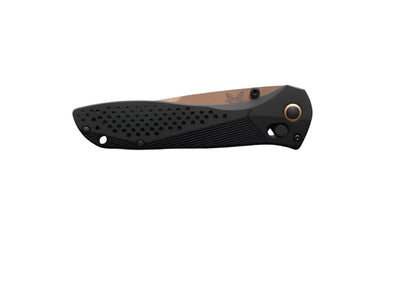 Benchmade 710FE - 2401 Limited Edition Seven | Ten Folding Knife - CPM - MagnaCut Recurve Drop - Point Blade, AXIS Lock, Premium EDC Pocket Knife with Dark Gray Aluminum Handle - timberknives.com