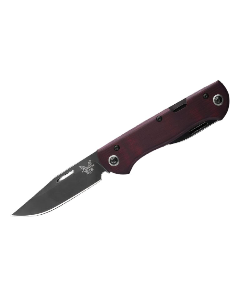 Benchmade 9070BK - 1 Claymore Folding Knife - CPM - D2 Drop - Point Blade, Automatic Opening, Premium Tactical EDC Pocket Knife with OD Green Grivory Handle - timberknives.com