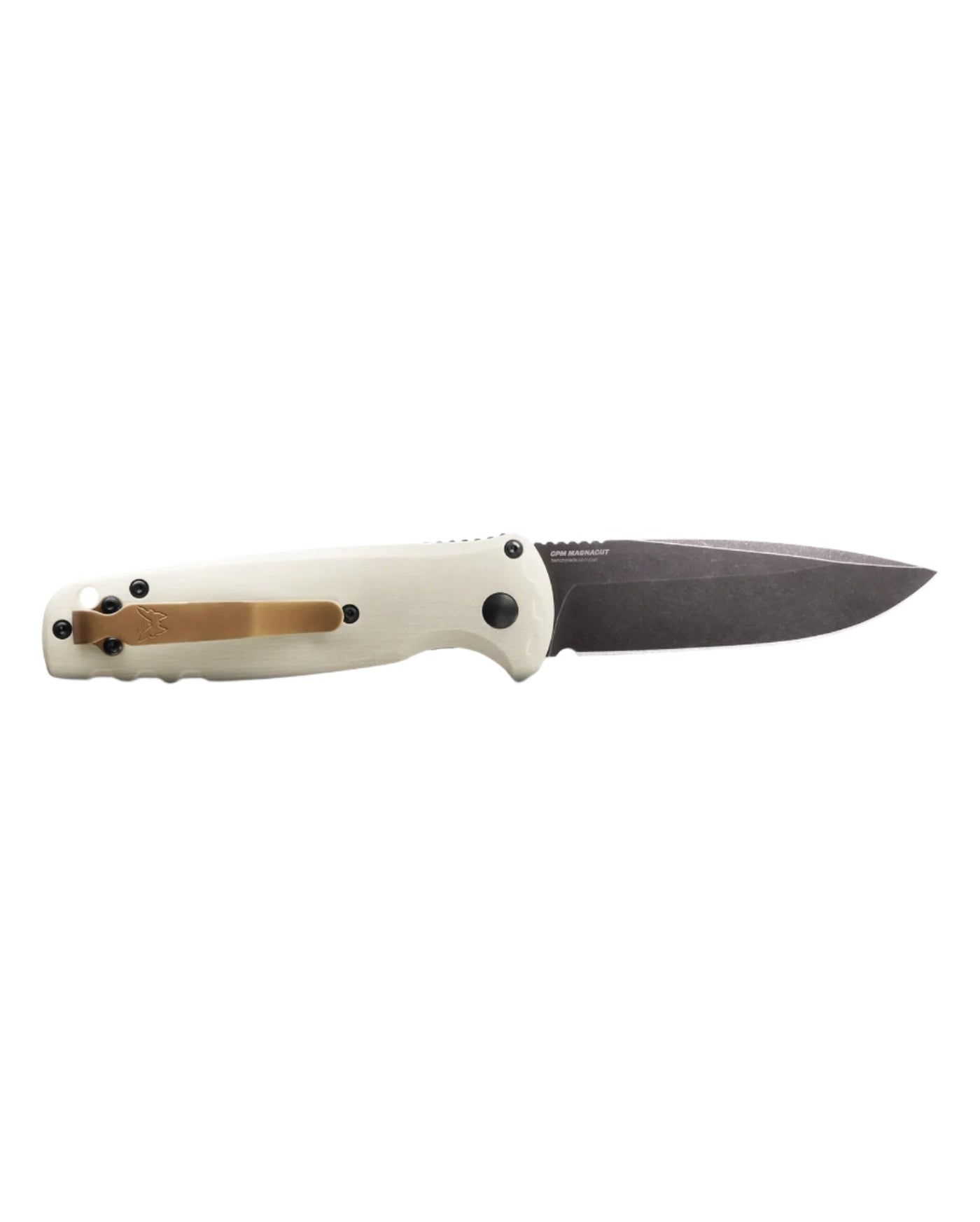 Benchmade 9070SBK Claymore Folding Knife - CPM - D2 Drop - Point Blade, Automatic Opening, Premium Tactical EDC Pocket Knife with Ivory Grivory Handle - timberknives.com
