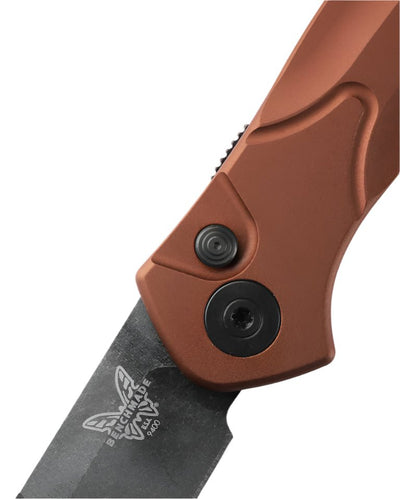 Benchmade 9400BK - 03 Auto Osborne Folding Knife - CPM - MagnaCut Reverse Tanto Blade, Automatic Opening, Premium EDC Pocket Knife with Burnt Copper Aluminum Handle - timberknives.com