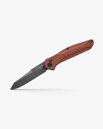 Benchmade 9400BK - 03 Auto Osborne Folding Knife - CPM - MagnaCut Reverse Tanto Blade, Automatic Opening, Premium EDC Pocket Knife with Burnt Copper Aluminum Handle - timberknives.com