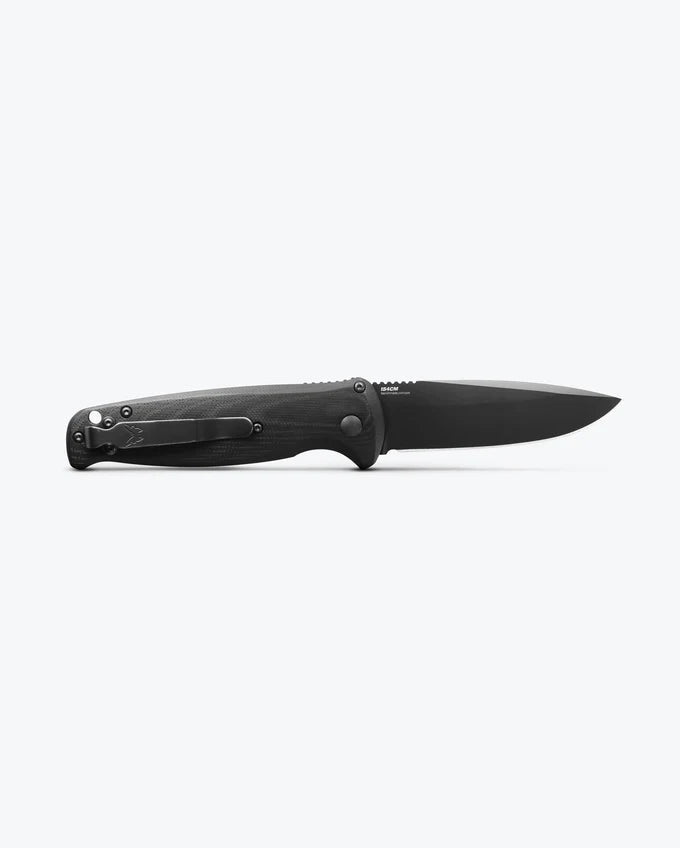 Benchmade CLA Black G10 Automatic Folding Knife - 154CM Drop - Point Blade, Push - Button Auto, Premium EDC/Tactical Pocket Knife with Contoured Black G10 Handle - timberknives.com