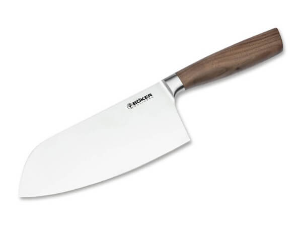 Böker Core Chai Dao Kitchen Knife 131000 - Walnut Handle, X50CrMoV15 Blade - timberknives.com