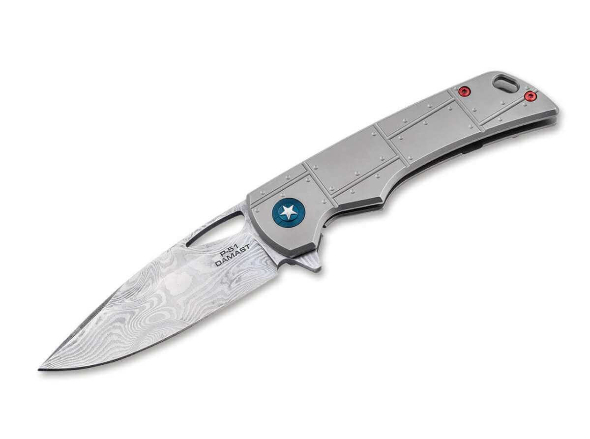 Boker P - 51 Damast Mustang (01BO910DAM) - timberknives.com