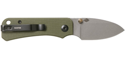 CIVIVI Baby Banter Pocket Knife - OD Green G10 - Gray Stonewash Nitro V - timberknives.com