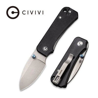 CIVIVI Baby Banter Thumb Stud Knife G10 Handle (2.34" Nitro - V Blade) C19068S - 2 - timberknives.com