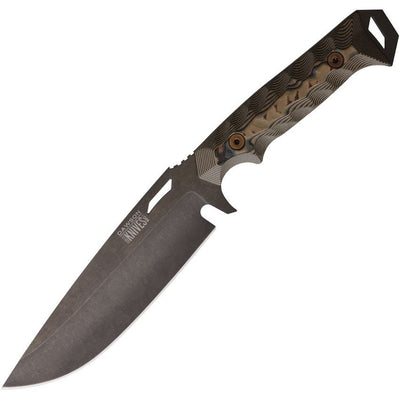 Dawson Knives Summit GEN 2 Fixed Blade Knife 3.5" CPM - MagnaCut Midnight Clip Point, Ultrex Camo G10 Handles - timberknives.com