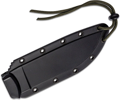 ESEE - 6PB - 011 Fixed Blade Knife - 1095 Carbon Steel Drop - Point Blade, Premium Survival EDC Knife with 3D Machined Natural Canvas Micarta Handle - timberknives.com