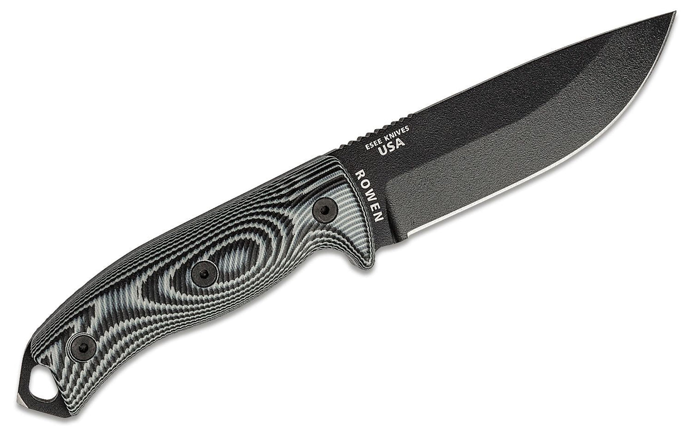 ESEE Knives ESEE 5PB - 002 Fixed Blade Knife Gray/Black 3D G - 10 (5.25" Black) - timberknives.com