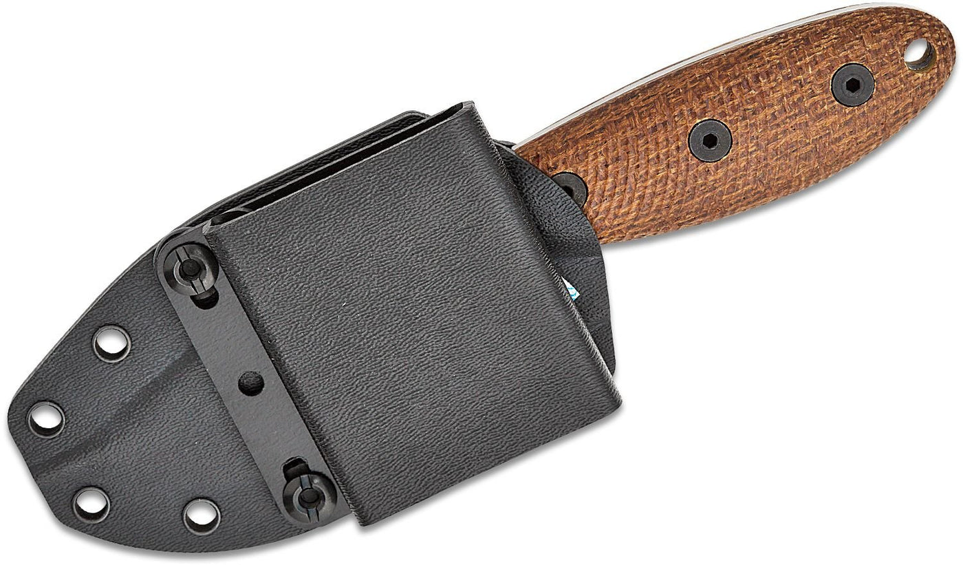 ESEE Knives Sencillo Brown Micarta (3" Stonewashed A2) Fixed Blade Knife - timberknives.com
