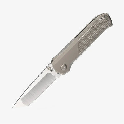 Flytanium Arcade® Pro Folding Knife - CPM 20CV Tanto Blade, Shark - Lock, Premium Customizable EDC Pocket Knife with Titanium Handle - timberknives.com