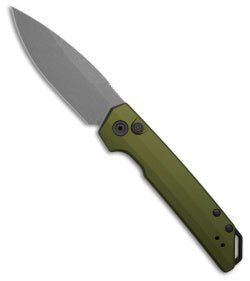 Kershaw Launch Iridium MagnaCut Automatic Knife Olive Aluminum - timberknives.com