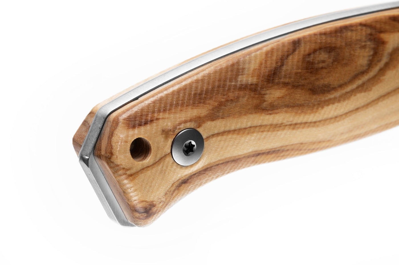LionSteel M2M Fixed Blade Knife Olive Wood (3.5" Satin M390) M2M CVN - timberknives.com