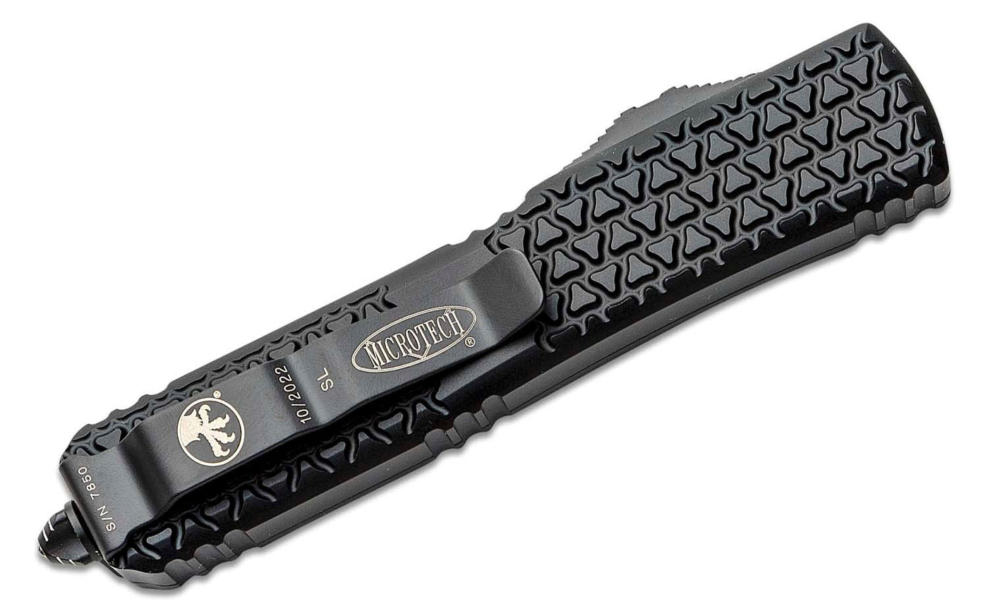 Microtech 122 - 2SL Sith Lord Ultratech AUTO OTF Knife 3.46" Red Double Combo Edge - timberknives.com