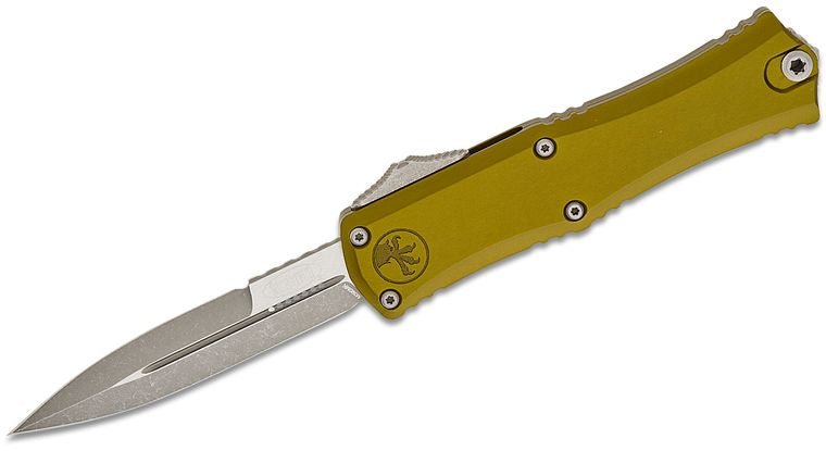 Microtech 1701M - 10APOD Hera II Mini OTF AUTO Knife 3" M390MK Apocalyptic Double Edge Bayonet Blade - timberknives.com