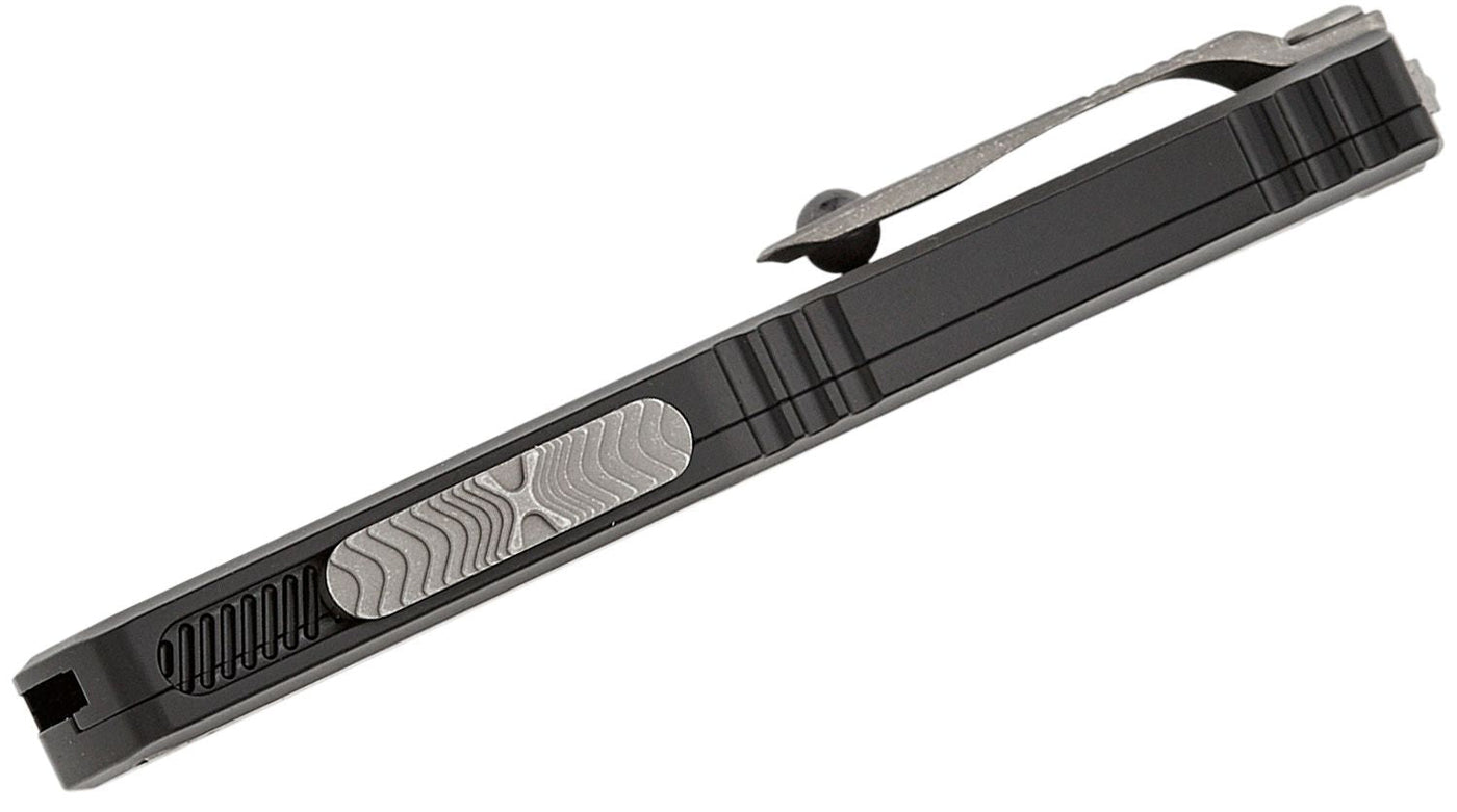 Microtech 1701M - 11AP Hera II Mini OTF AUTO Knife 3" M390MK Apocalyptic Double Combo Edge Bayonet Blade - timberknives.com